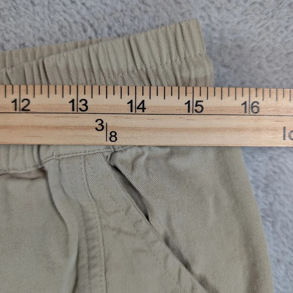 Youngla Cargo Joggers Mens Sz L Tan Tapered Drawstring Athleisure Gym - Picture 3 of 12